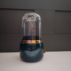 Rotating Makeup Brush Holder with clear lid